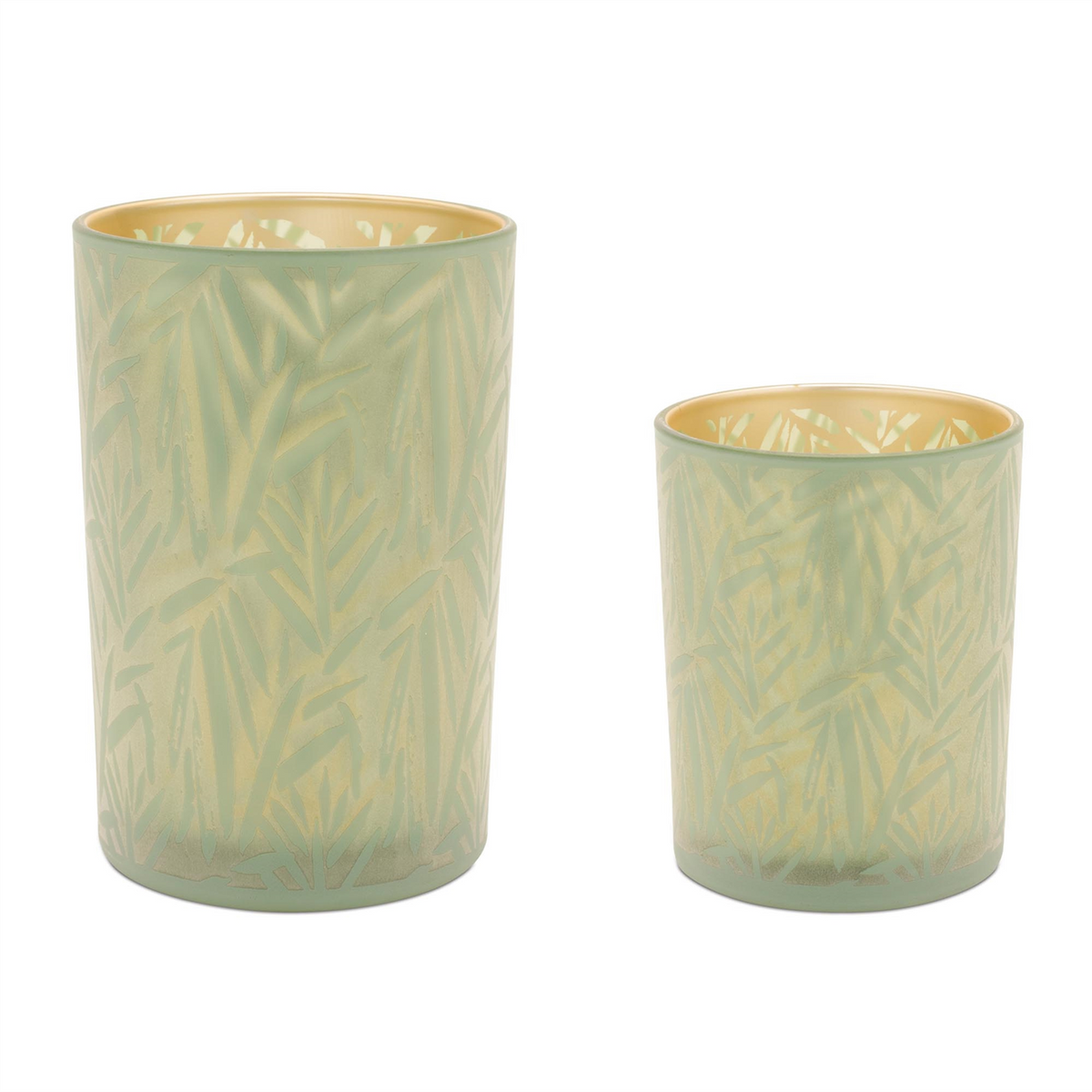 Candle Holder (Set of 2) 4.5"D x 7"H, 4.75"D x 7"H Glass -Ship Only