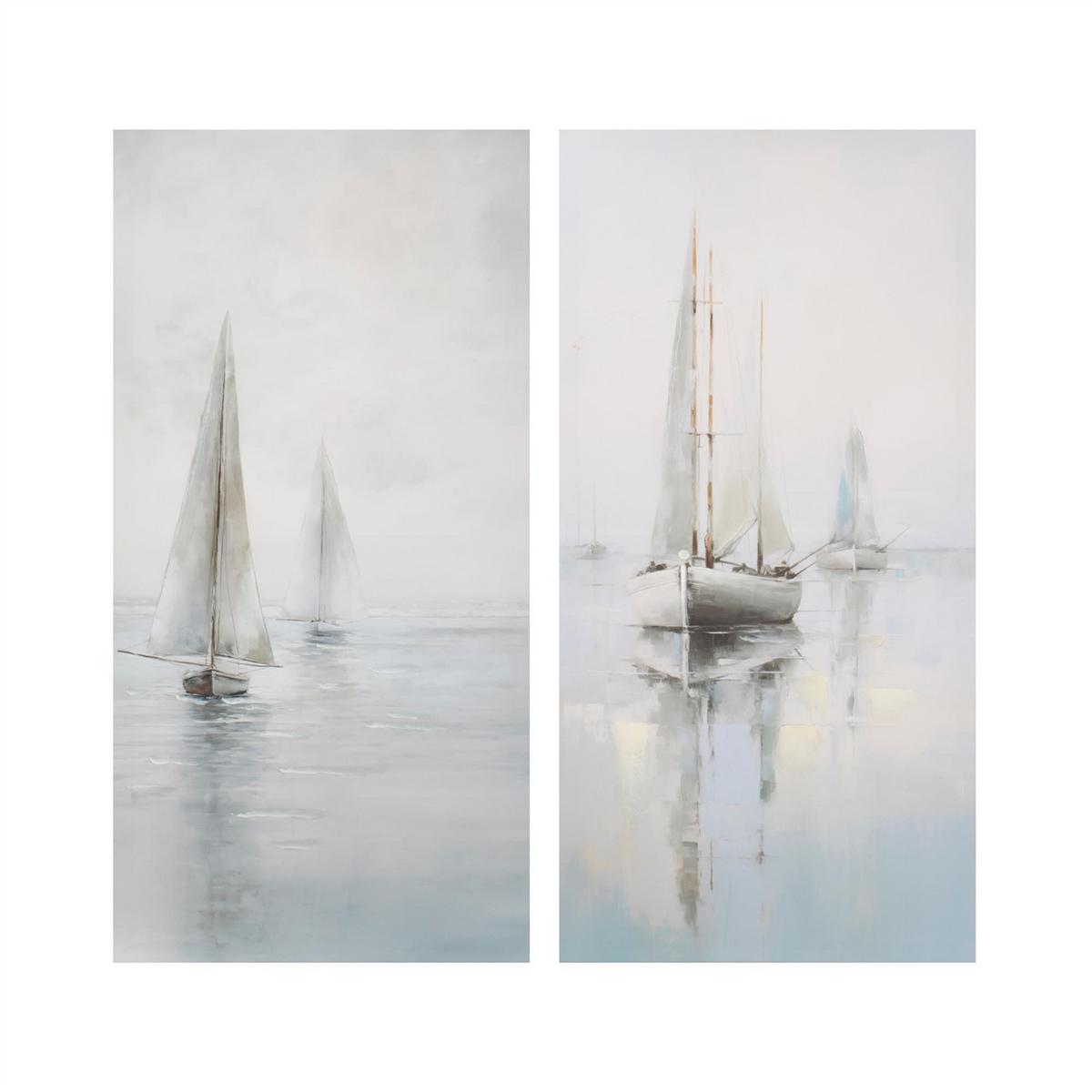 Sailboat Print (Set of 2) 12"L x 24"H Canvas -Ship Only
