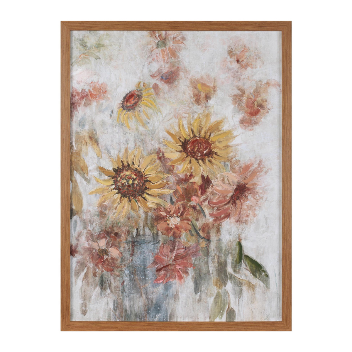 Floral Frame 18"L x 24"H Paper/Glass -Ship Only