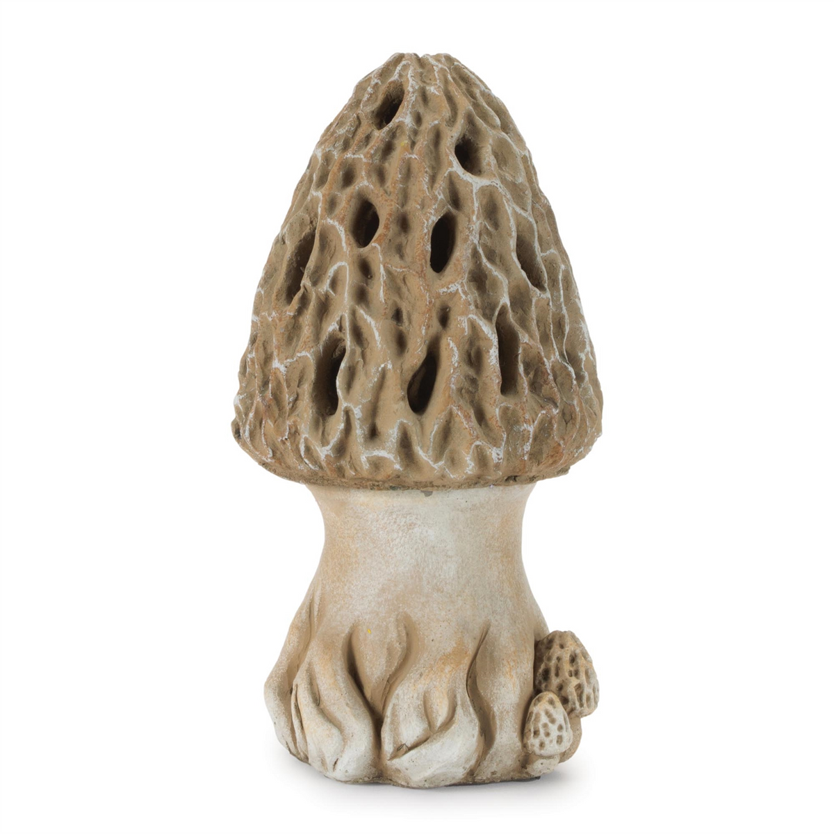 Mushroom Candle Holder 10”H Cement -Ship Only
