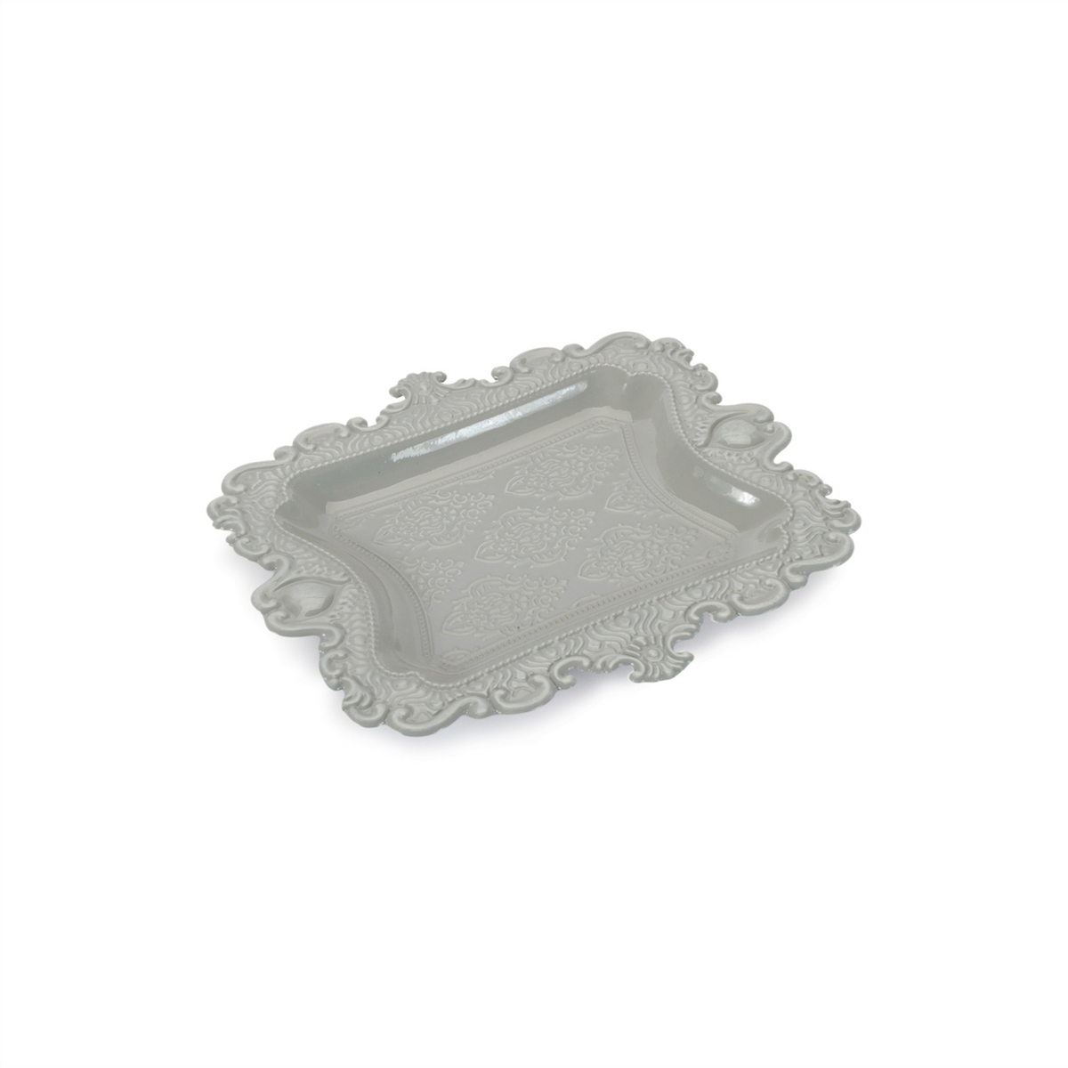 Tray (Set of 3) 7" x 8", 9"SQ, 10.5" x 12" Iron -Ship Only