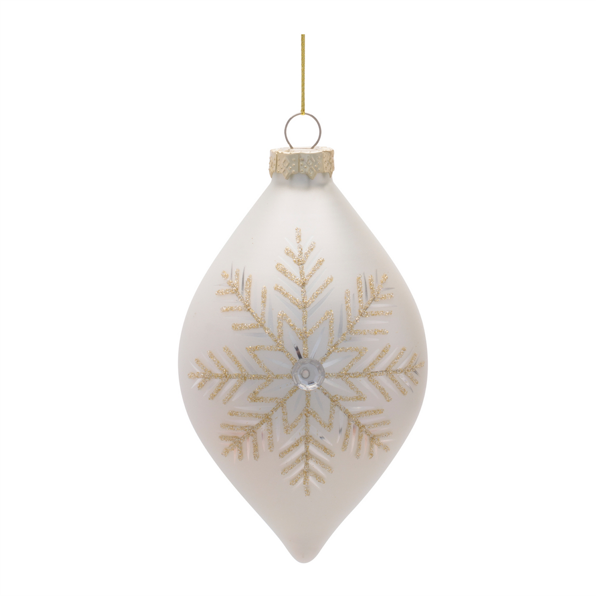 Ornament (Set of 6) 4"D, 4.5"H Glass -Ship Only