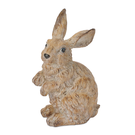 Rabbit (Set of 2) 6"H, 9.25"H Resin -Ship Only