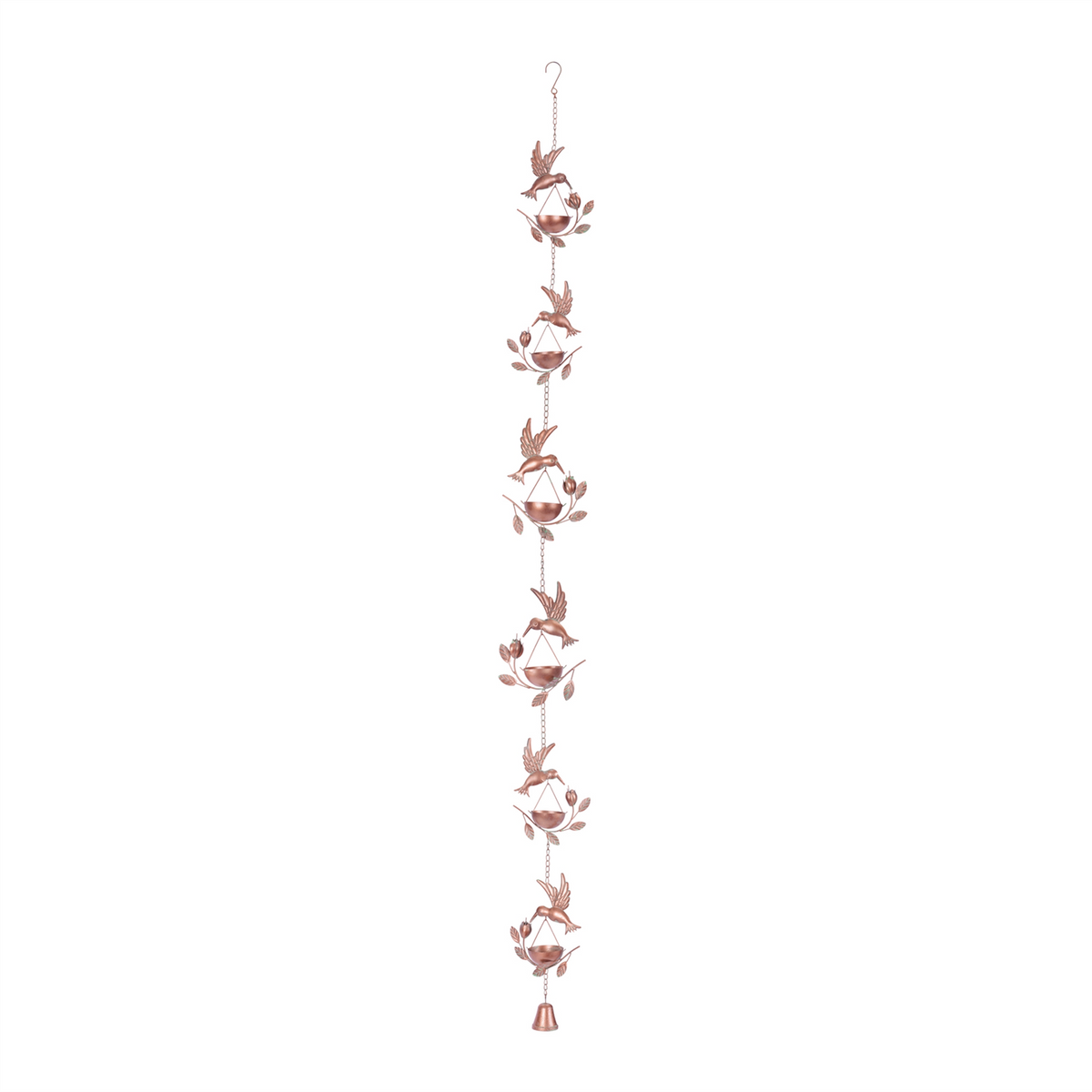 Hummingbird Rain Chain 74”L Iron -Ship Only