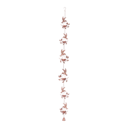 Hummingbird Rain Chain 74”L Iron -Ship Only