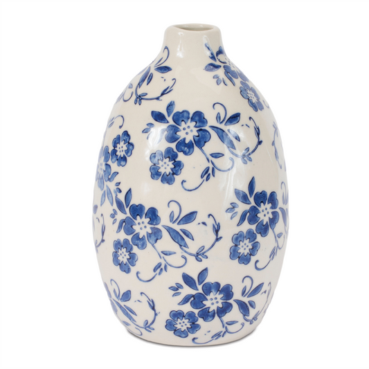 Vase (Set of 4) 4.5"H, 6.25"H Stoneware -Ship Only