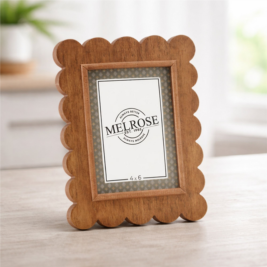 Photo Frame (Holds a 4 x 6 Photo) 7.75"L x 10"H MDF/Glass -Ship Only