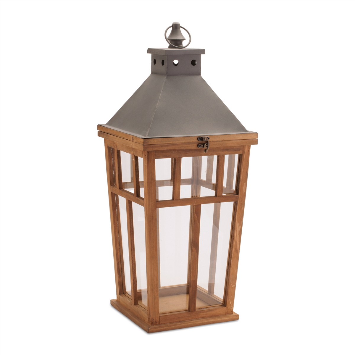 Lantern (Set of 2) 15.75"H, 22"H Wood/Iron -Ship Only