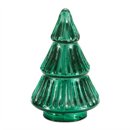 Tree (Set of 2) 6.5"H, 6.5"H Glass -Ship Only