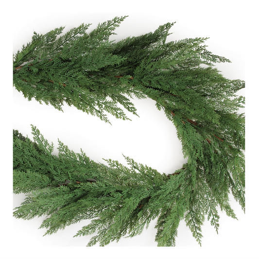 Pine Garland 5.5'L Plastic -Ship Only