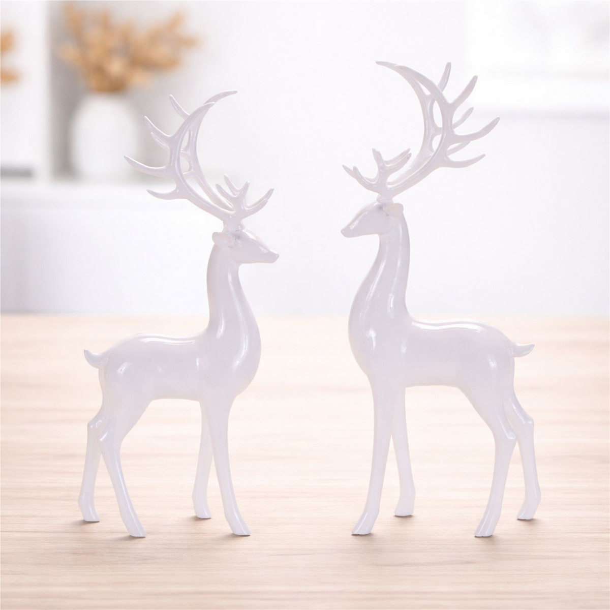 Deer (Set of 2) 14.5"H, 16.5"H Resin -Ship Only