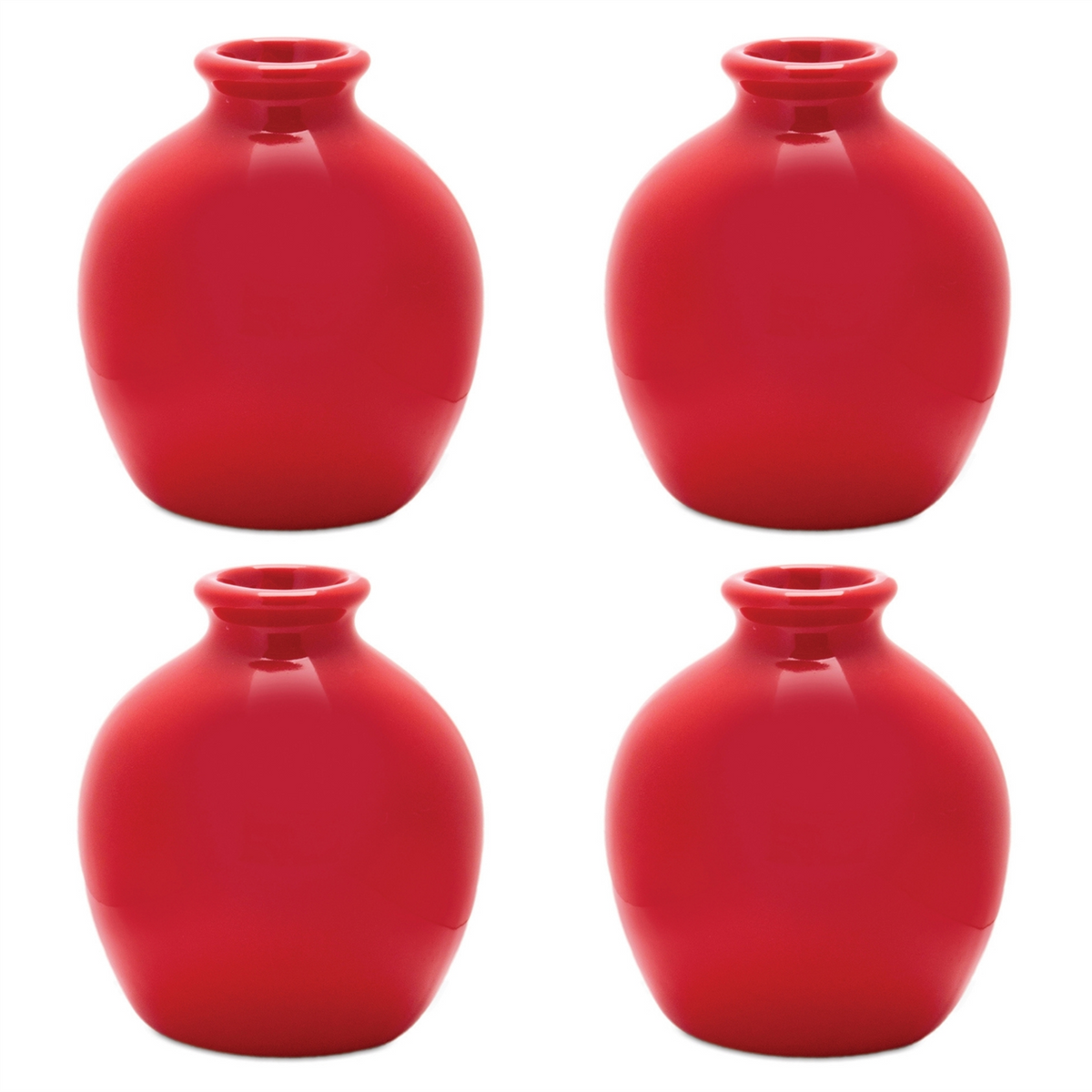 Vase (Set of 4) 4”H Dolomite -Ship Only