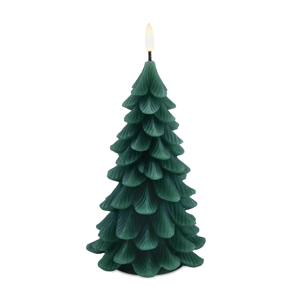 LED Tree Candle (Set of 2) 8"H, 9"H Wax/Plastic 2 AA Batteries Not Included -Ship Only
