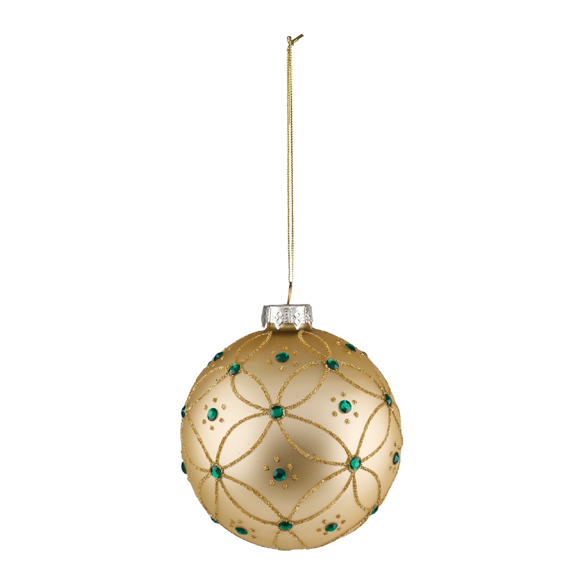 Ornament (Set of 6) 4"D, 5.5"H Glass