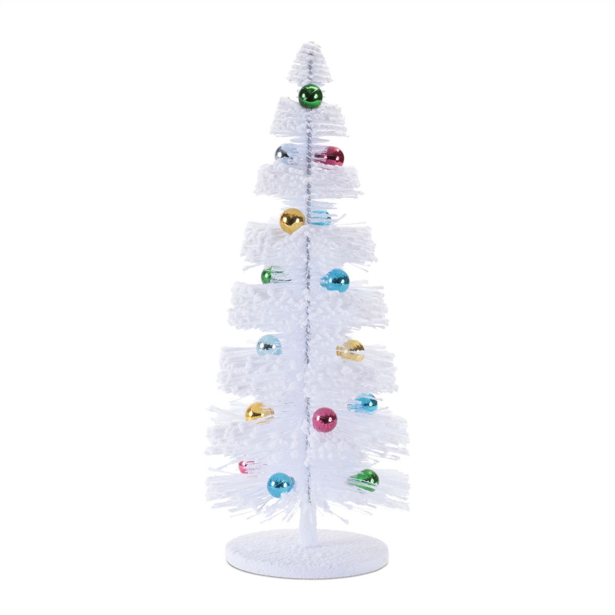 Mini Tree w/Ornament (Set of 2) 13"H, 16"H Plastic/MDF