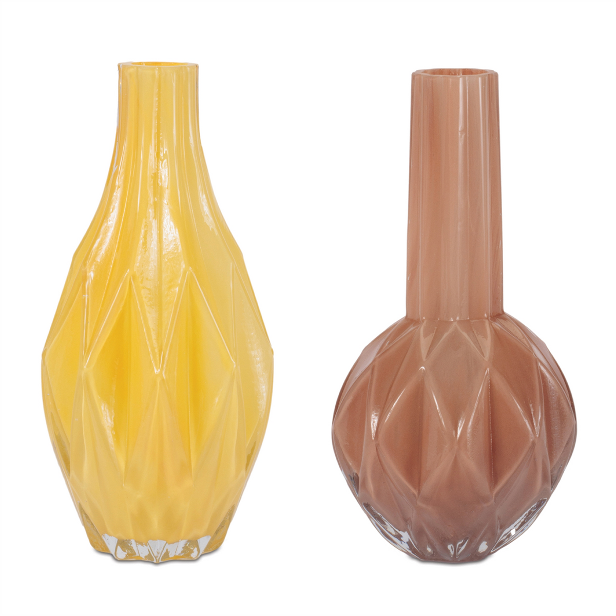 Bud Vase (Set of 4) 7.25”H Glass -Ship Only