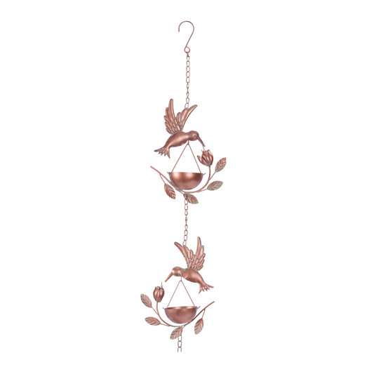 Hummingbird Rain Chain 74”L Iron -Ship Only