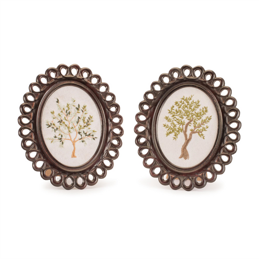 Tree Frame Tabletop (Set of 2)6”H Iron/MDF -Ship Only