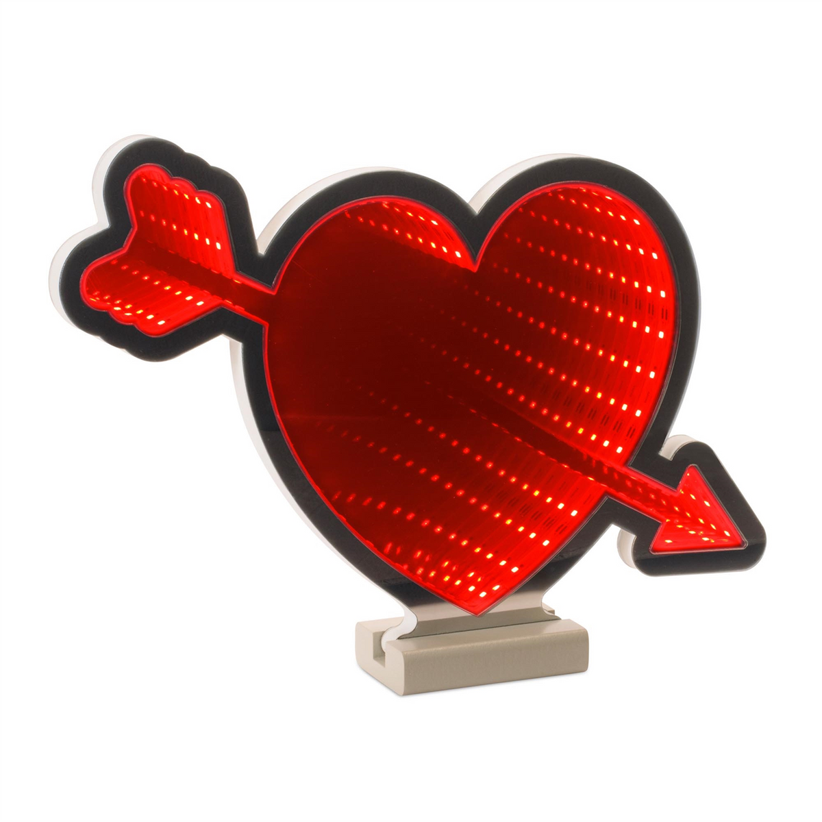 Heart and Arrow Ekkolight 12”H Acrylic UL Plug -Ship Only