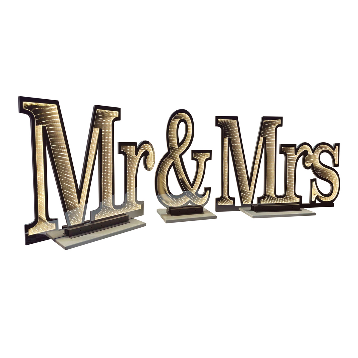 Mr and Mrs Ekkolight 22.5”H Acrylic UL Plug -Ship Only