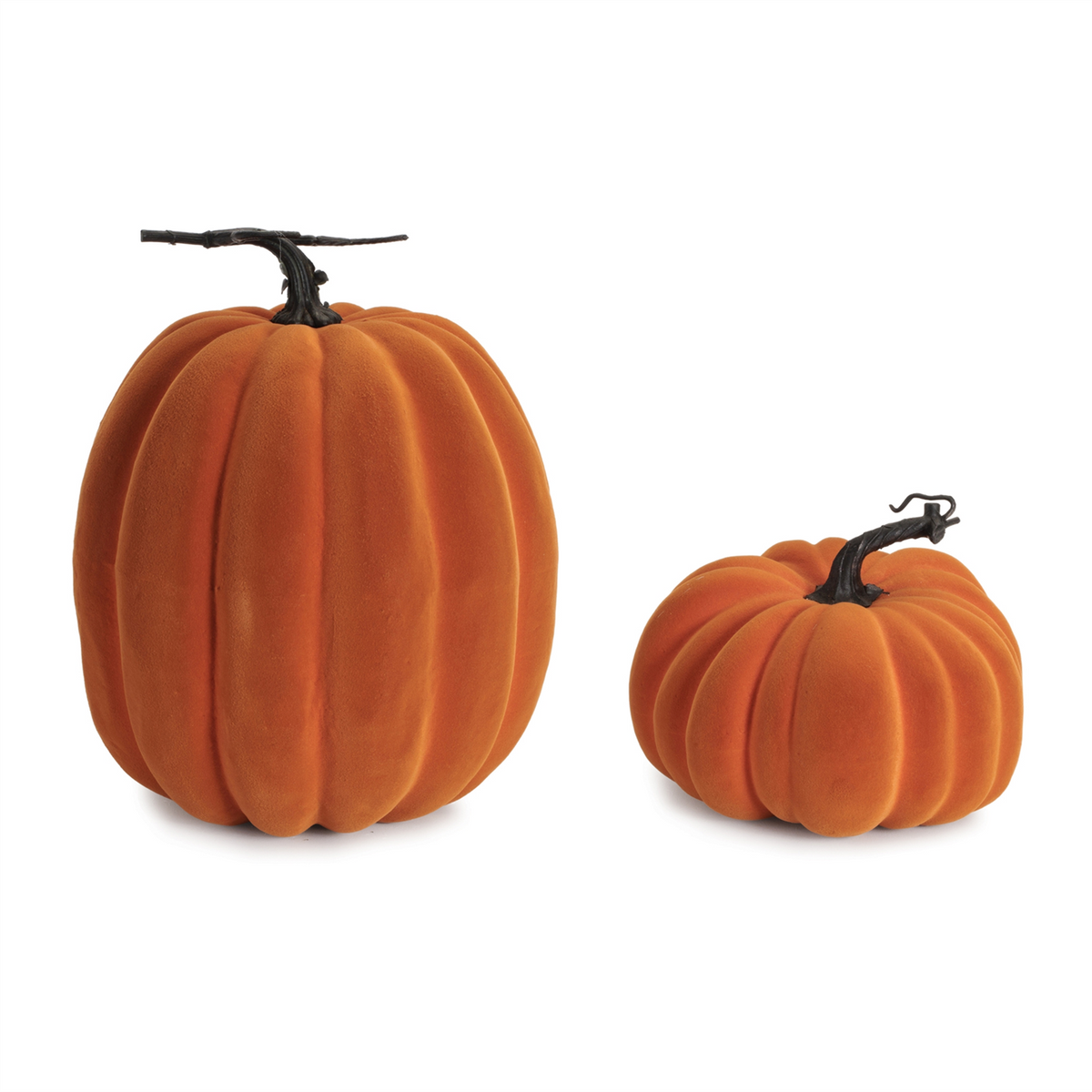 Pumpkin (Set of 2) 7.5"D x 6"H, 9.75"D x 12"H Foam -Ship Only