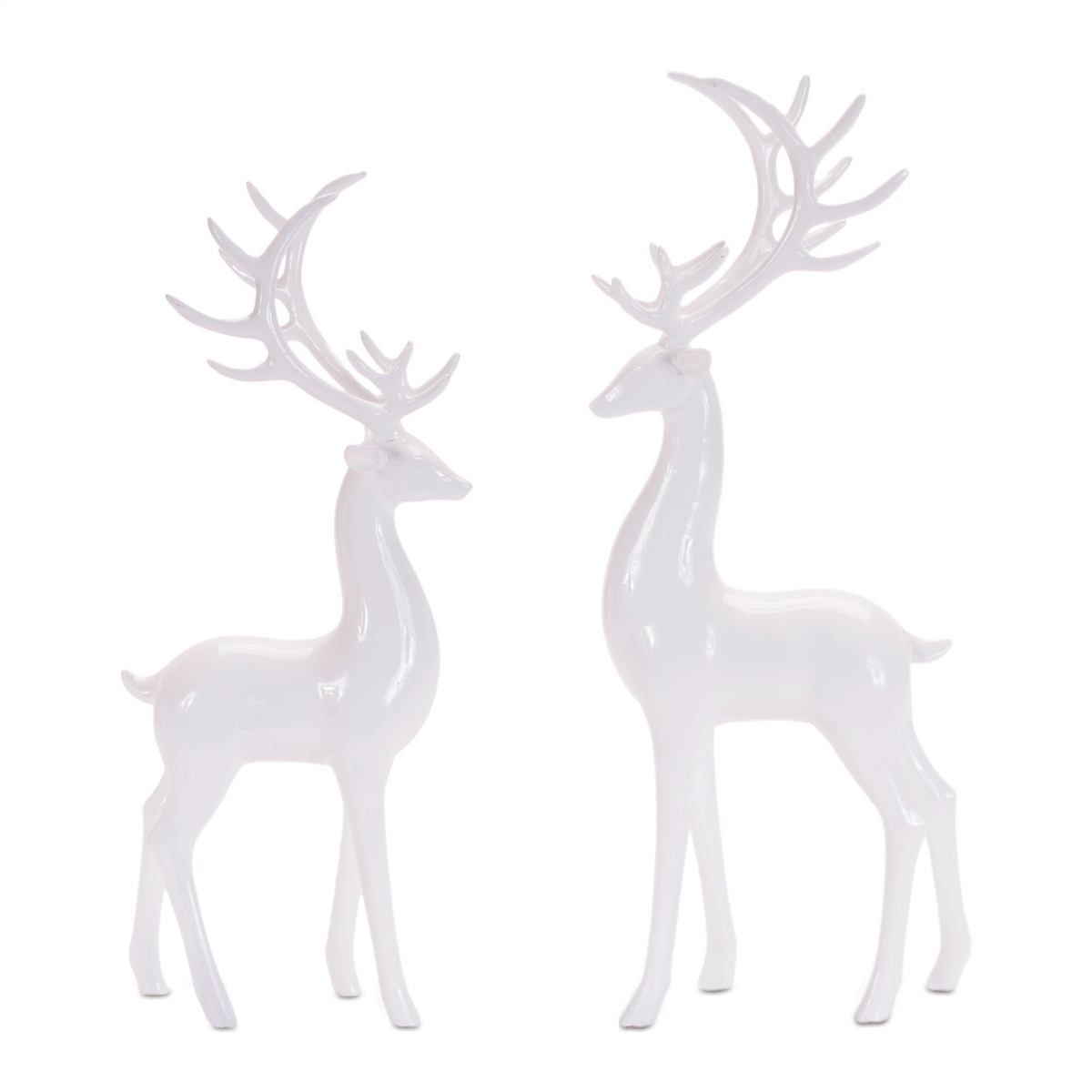Deer (Set of 2) 14.5"H, 16.5"H Resin -Ship Only