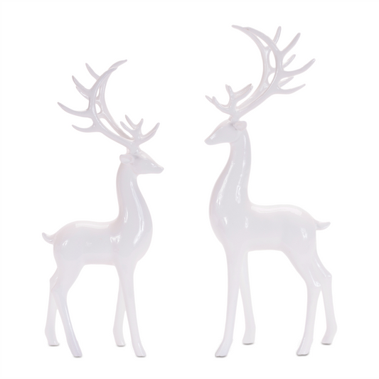 Deer (Set of 2) 14.5"H, 16.5"H Resin -Ship Only