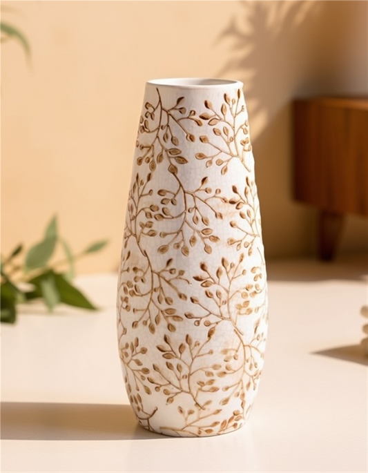 Vase 12.5”H Ceramic -Ship Only