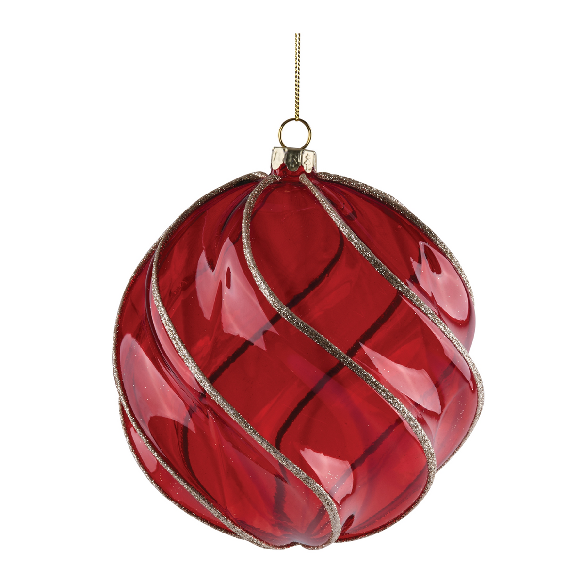 Ornament (Set of 4) 5.5”H Glass