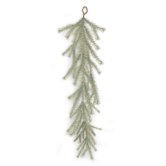 Glitter Pine Garland 48”L Plastic -Ship Only