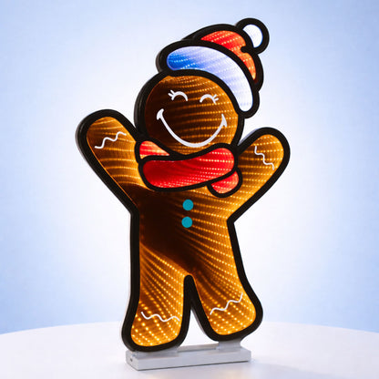 SmileyWorld(R) Holiday Gingerbread Man Ekkolight 24"H
