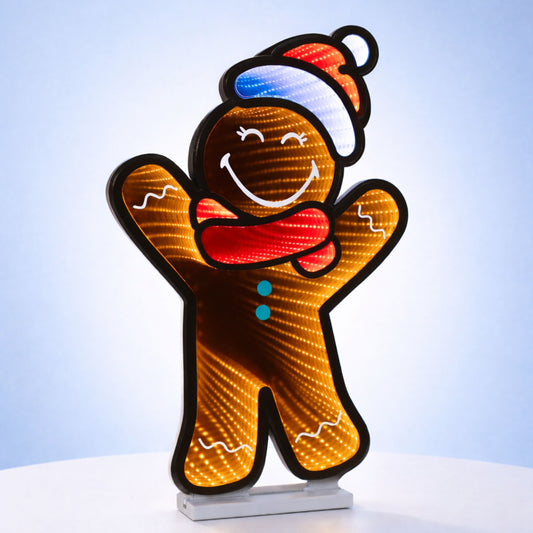SmileyWorld(R) Holiday Gingerbread Man Ekkolight 24"H -Ship Only