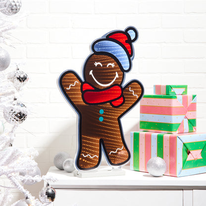 SmileyWorld(R) Holiday Gingerbread Man Ekkolight 24"H