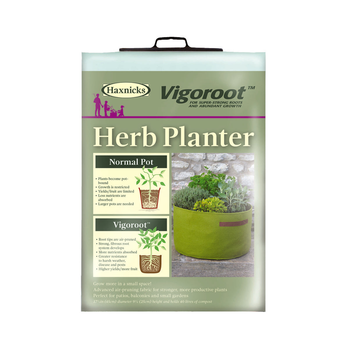 Vigoroot Herb Planter -Ship Only