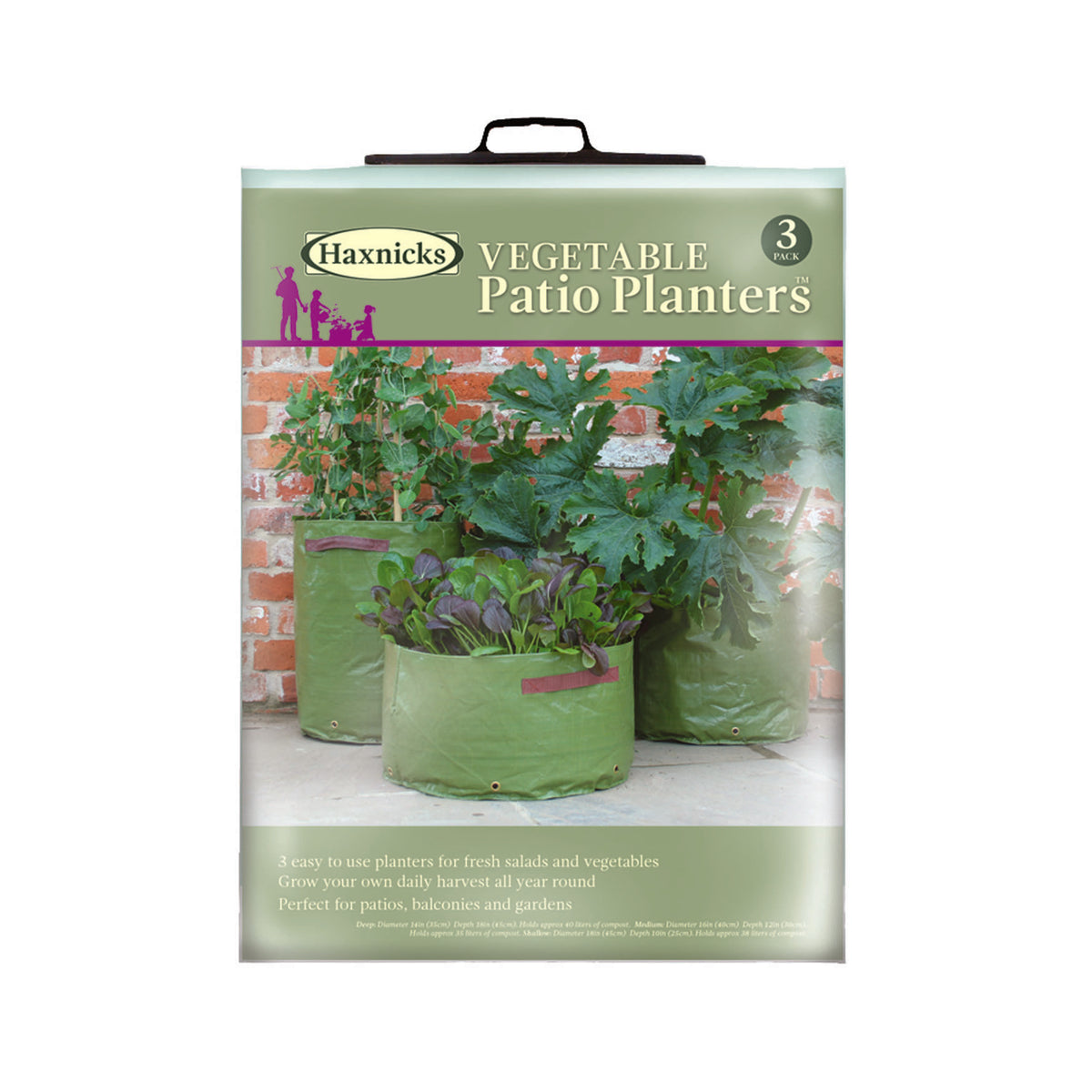 Vegetable Patio Planter 3pk -Ship Only