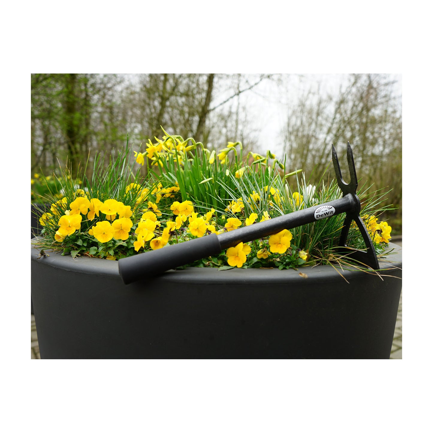 DeWit Comby Hoe - 2 Tine Cultivator /  Wide Edge Chopping -Ship Only