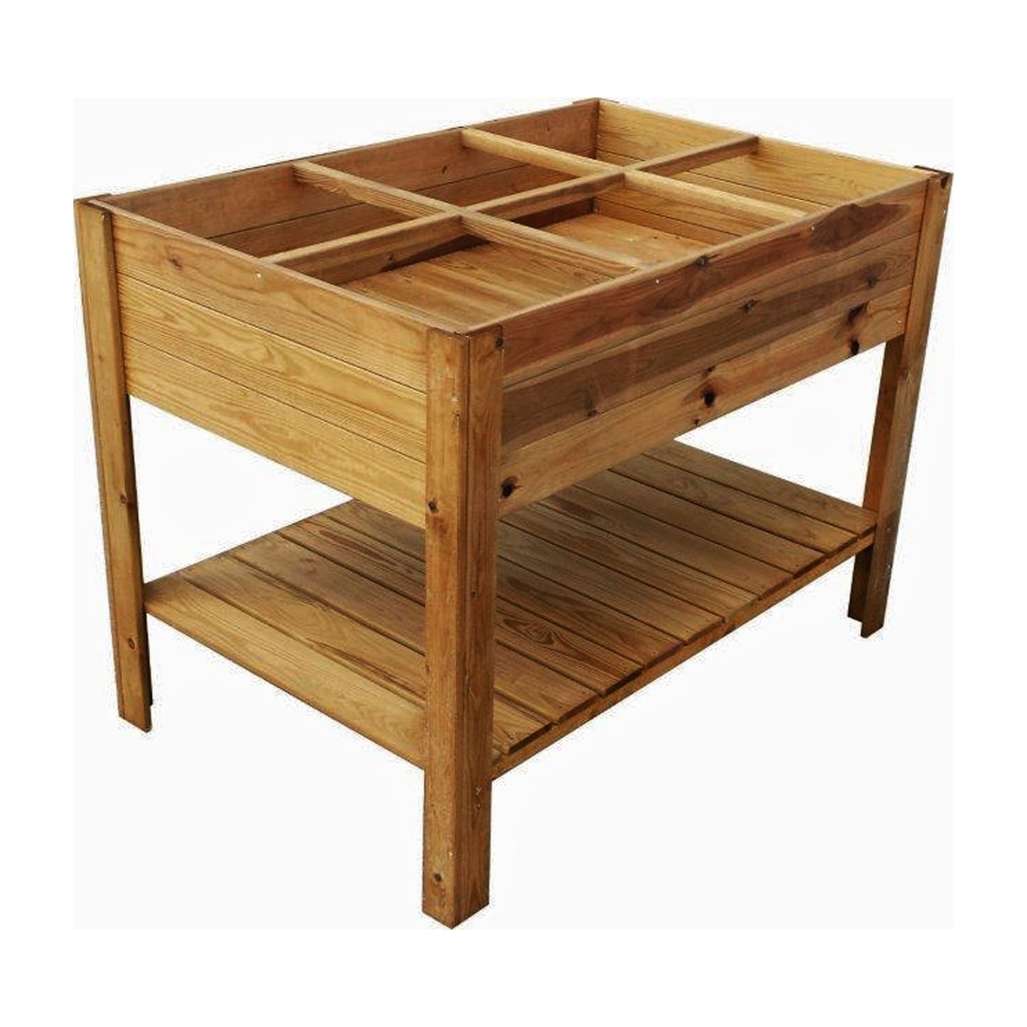 Rectangular Raised Bed with Shelf -Ship Only