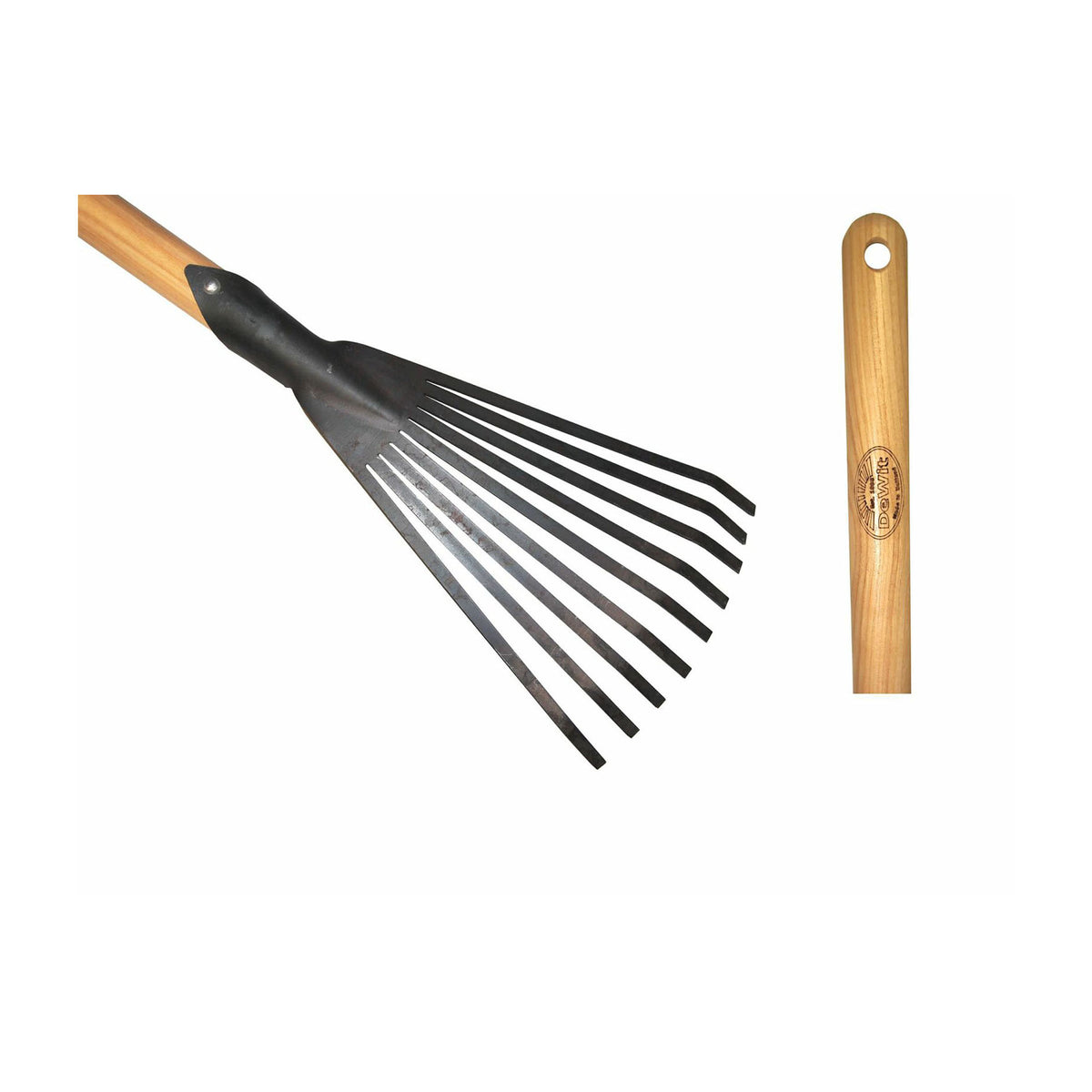 DeWit Junior Rake - Leaf Long Handle -Ship Only