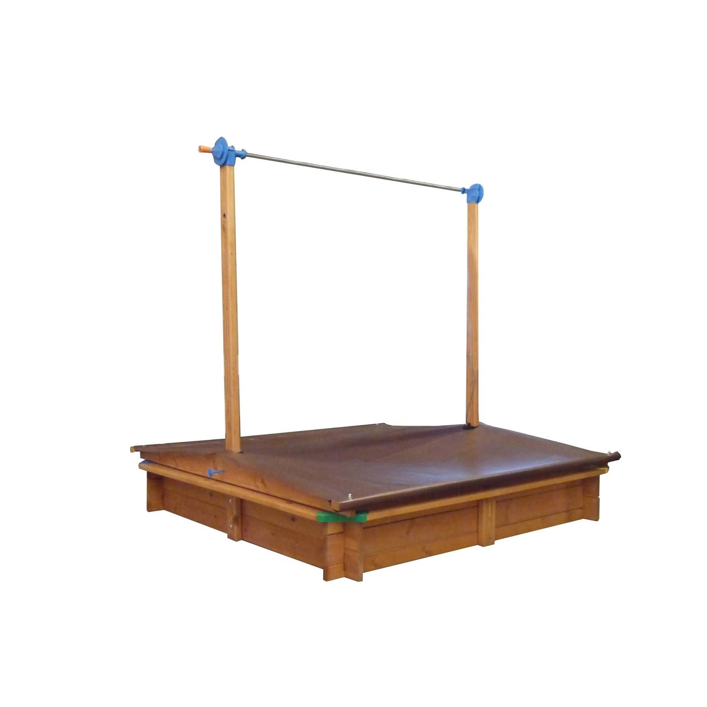 Wooden Children's Sandbox with Retractable Roof 4.66 ft. W x 4.66 ft. L x 4.33 ft. H -Ship Only