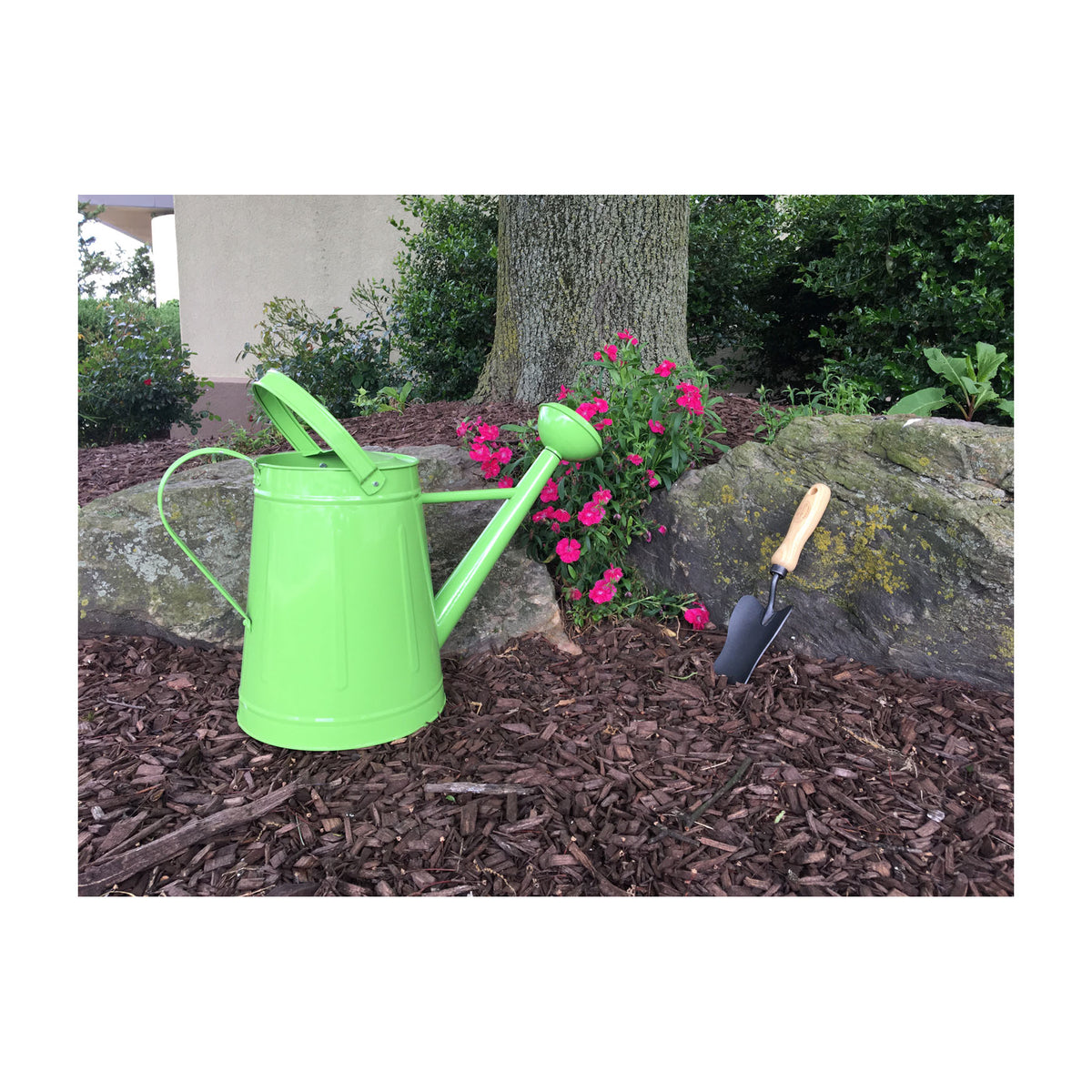 2.1 gal Green Metal Watering Can -Ship Only