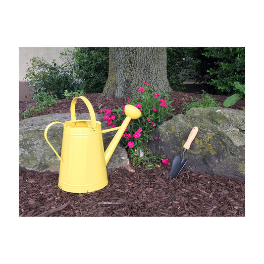 2.1 gal Yellow Metal Watering Can -Ship Only