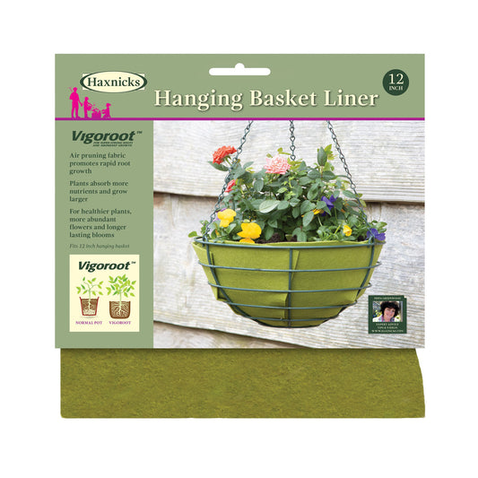 12" Vigoroot Hanging Basket Liner -Ship Only