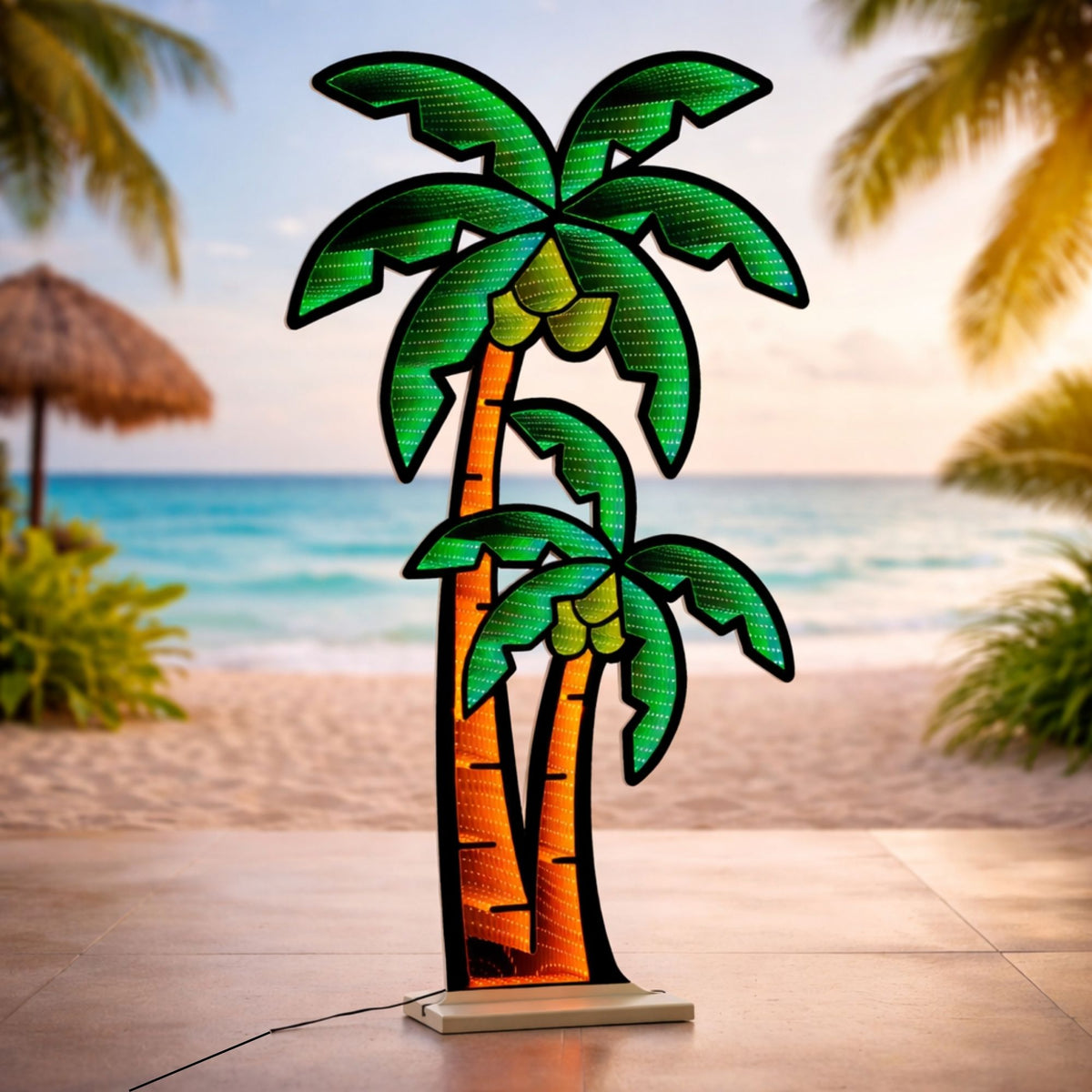 Palm Tree Ekkolight 48”H Acrylic UL Plug -Ship Only
