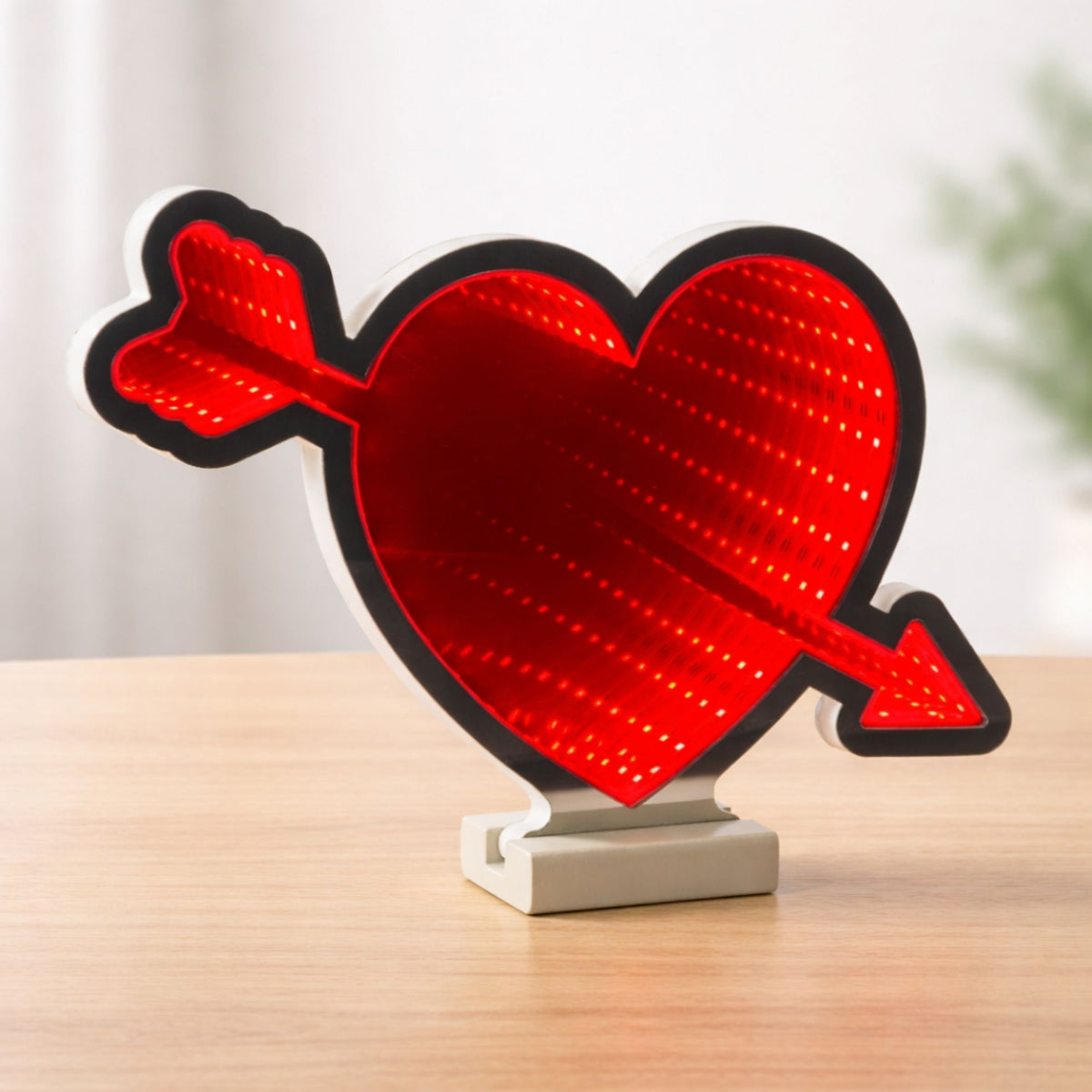 Heart and Arrow Ekkolight 12”H Acrylic UL Plug -Ship Only