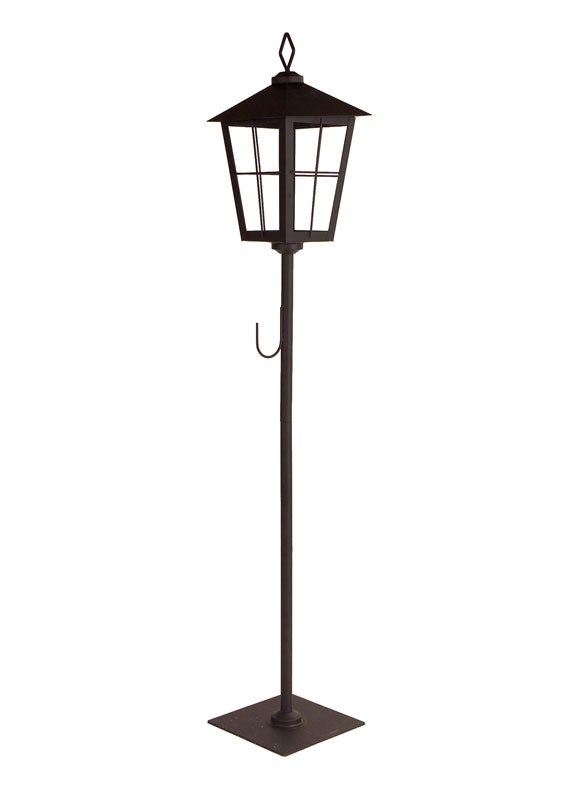 Metal Lantern Post with Wreath Holder 43.25"H -Ship Only