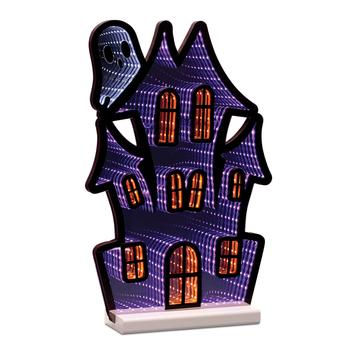 Haunted House w/Ghost Ekkolight 16"H -Ship Only