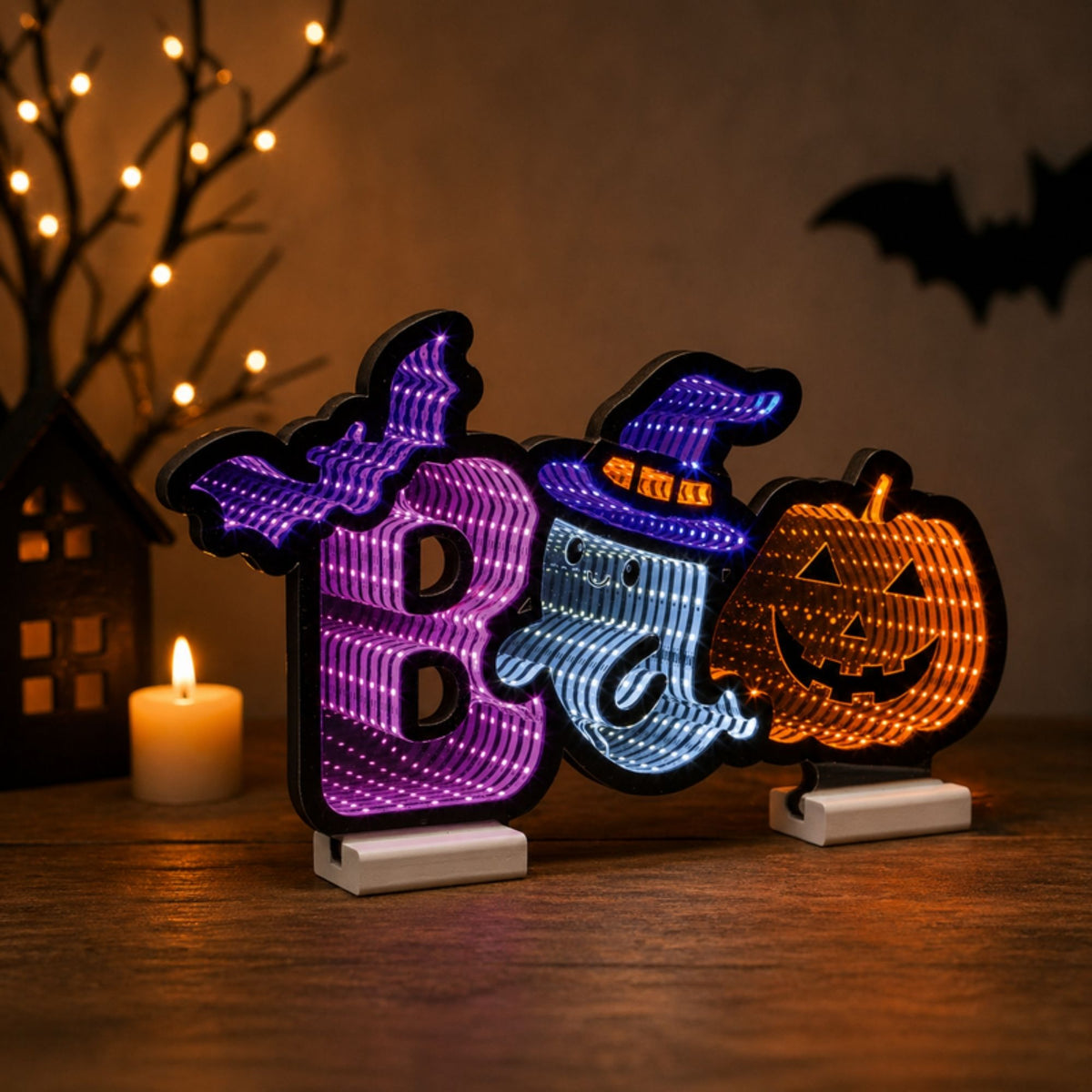 Halloween Boo Ekkolight 17"L -Ship Only