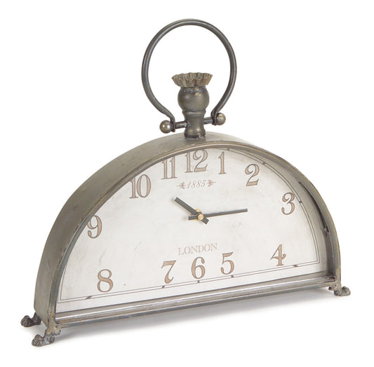 Antique Style Mantle Clock 15"L -Ship Only