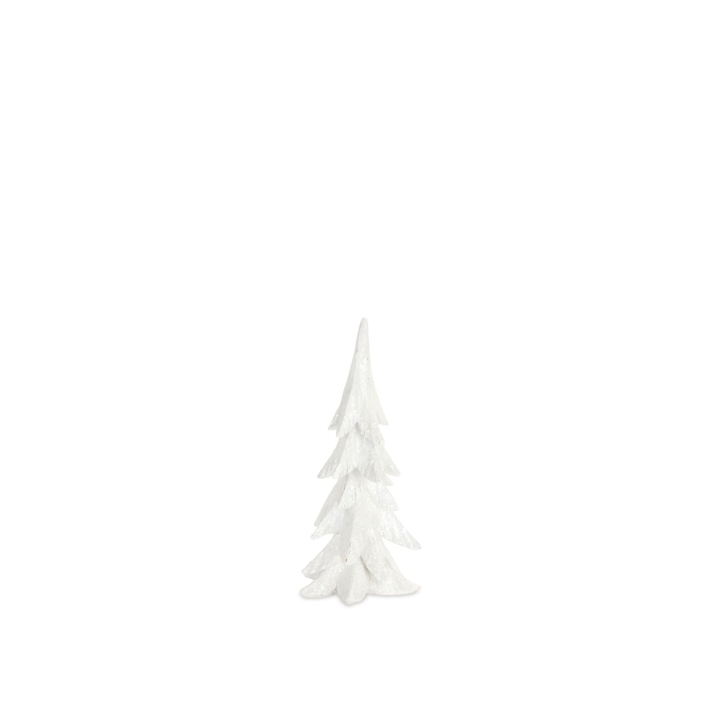 White Shimmer Tabletop Holiday Tree (Set of 3) -Ship Only