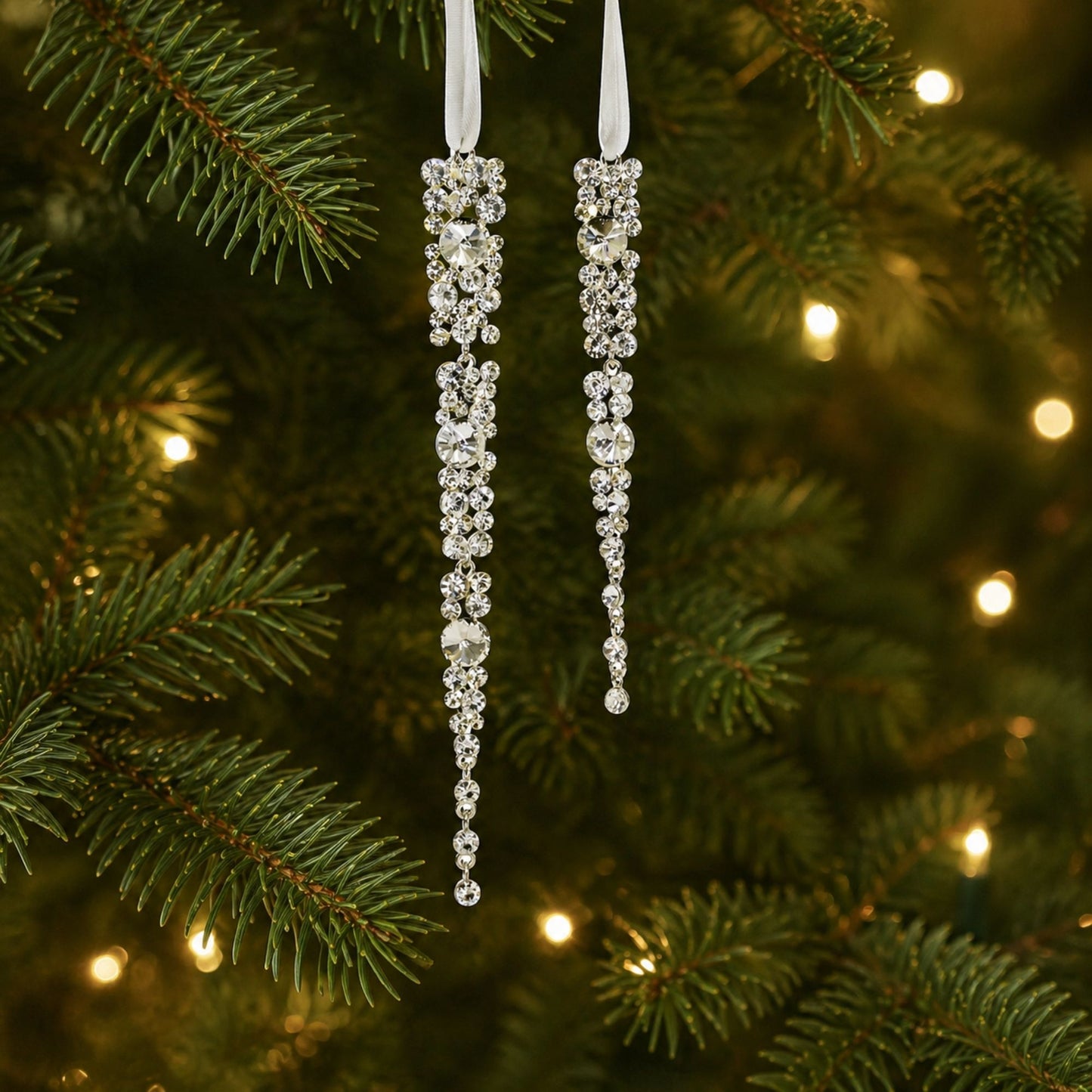 Jewel Icicle Drop Ornament (Set of 12) -Ship Only